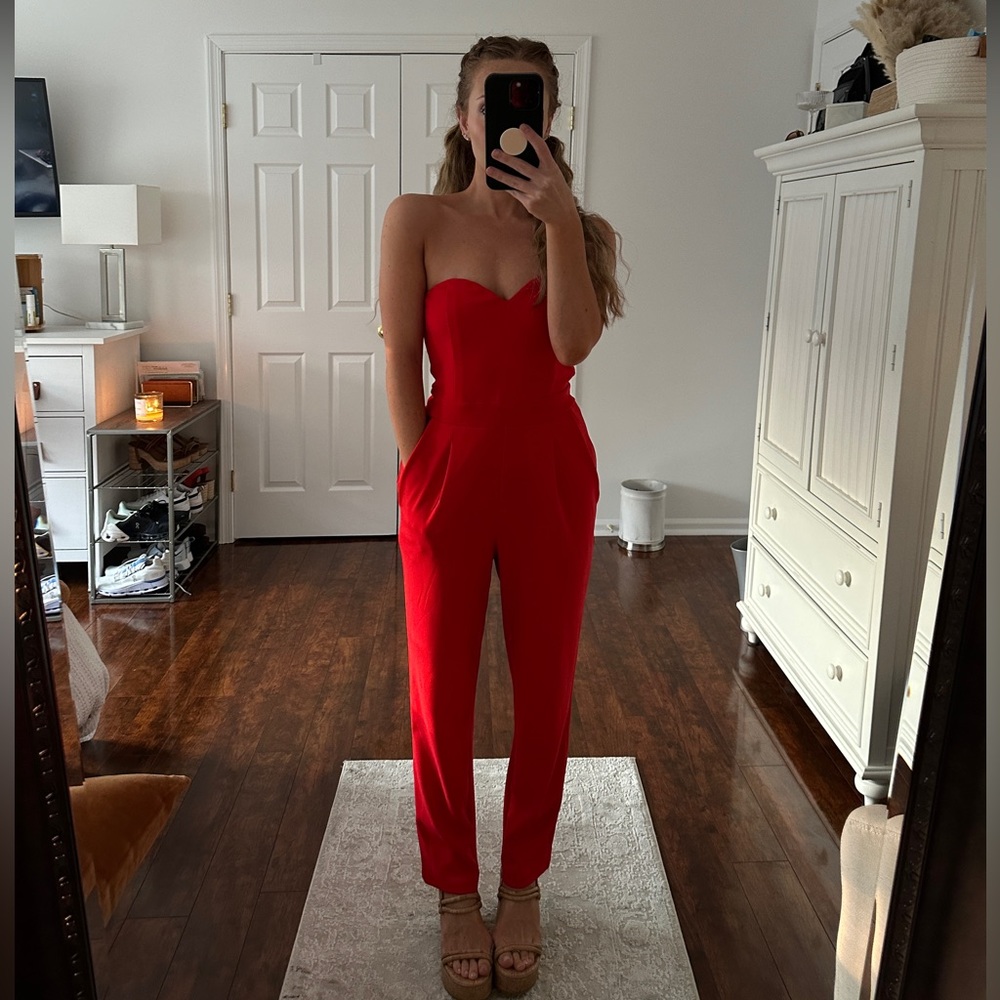 EXPRESS strapless jumpsuit
